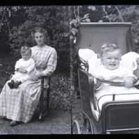 Negative, glass plate