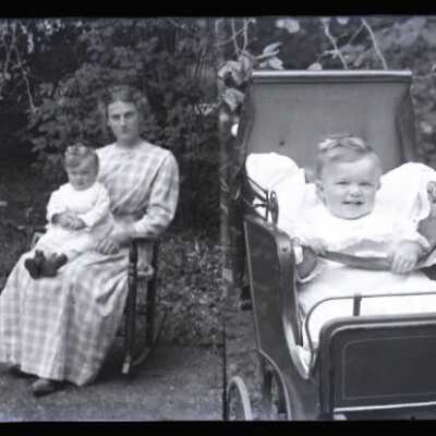 Negative, glass plate