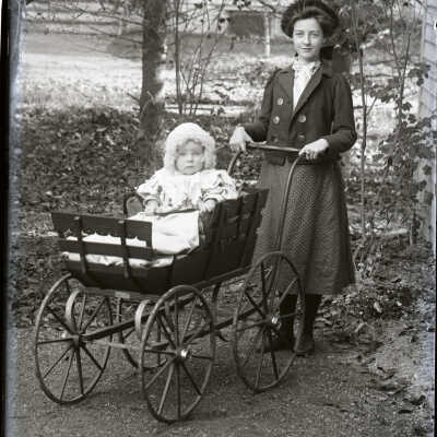 negative, glass plate