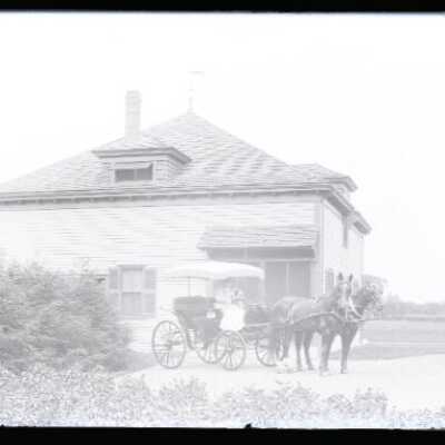 Negative, glass plate
