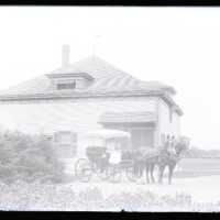 Negative, glass plate