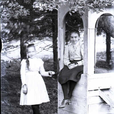 Negative, glass plate