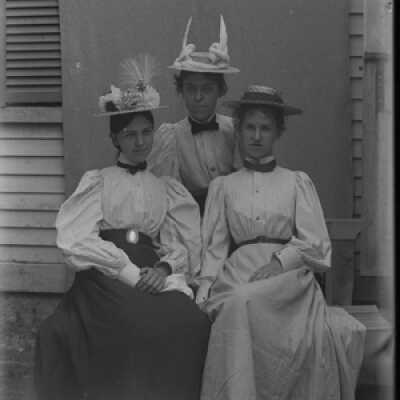Negative, glass plate