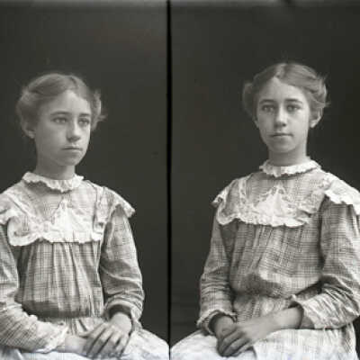 Negative, glass plate