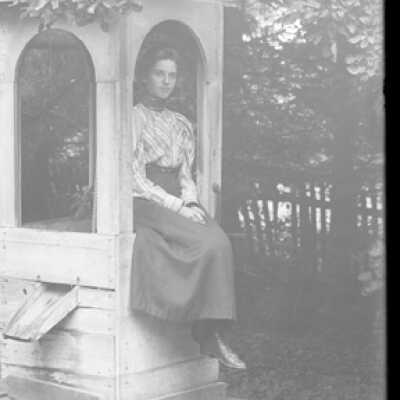 Negative, glass plate