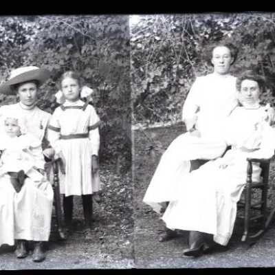 Negative, glass plate