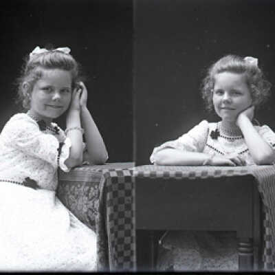 Negative, glass plate