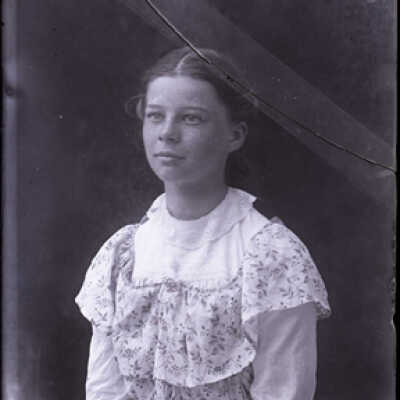 Negative, glass plate