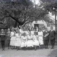 Negative, glass plate