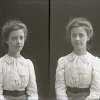 Negative, glass plate