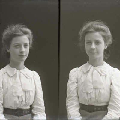 Negative, glass plate