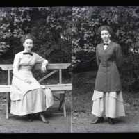 Negative, glass plate
