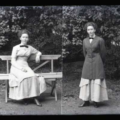 Negative, glass plate