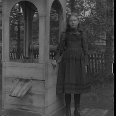 Negative, glass plate