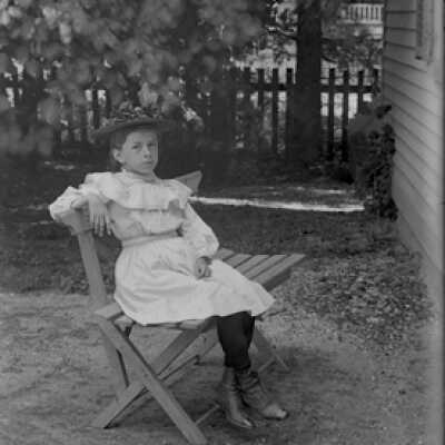 Negative, glass plate