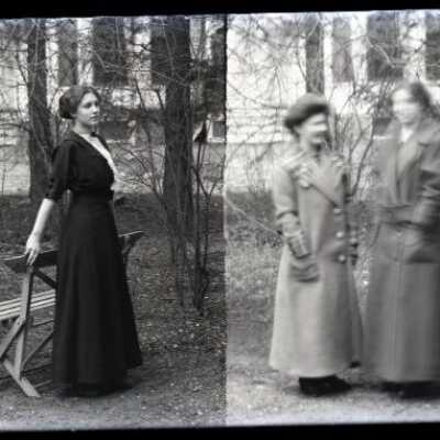 Negative, glass plate