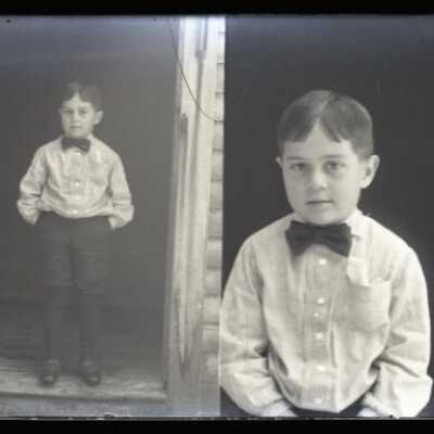 Negative, glass plate