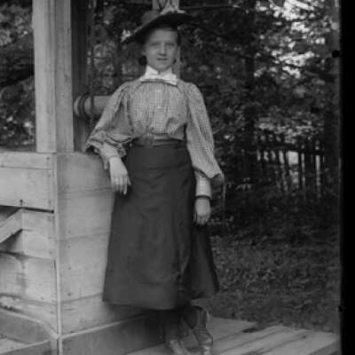 Negative, glass plate