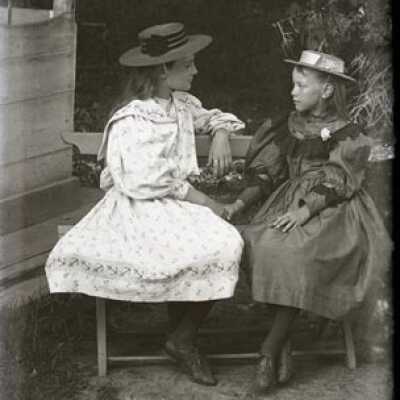 Negative, glass plate