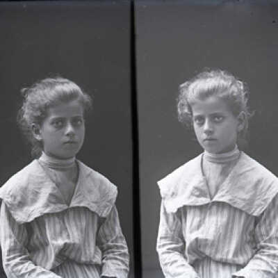 Negative, glass plate