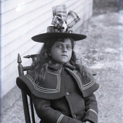Negative, glass plate