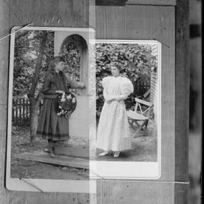 Negative, glass plate