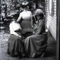 Negative, glass plate