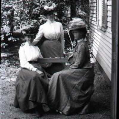 Negative, glass plate