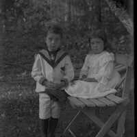 Negative, glass plate