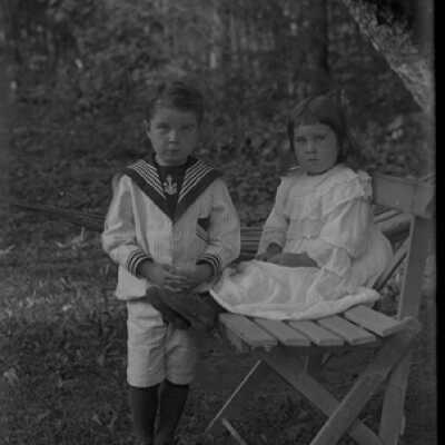 Negative, glass plate