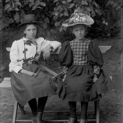 Negative, glass plate