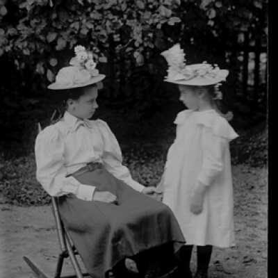 Negative, glass plate