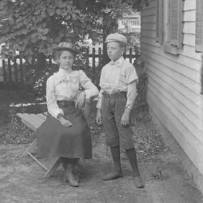 Negative, glass plate