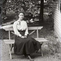Negative, glass plate
