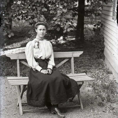 Negative, glass plate
