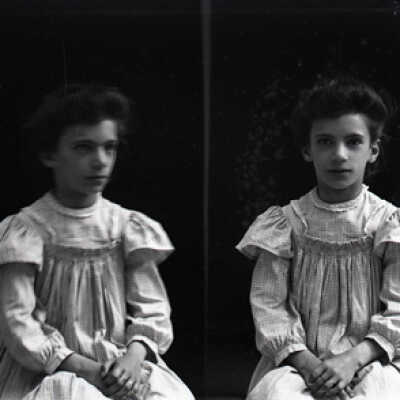 Negative, glass plate