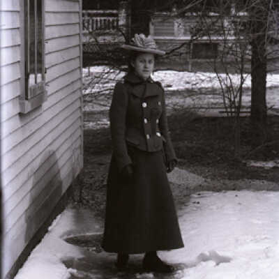 Negative, glass plate