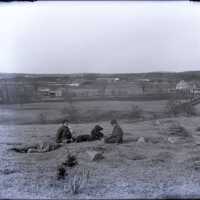 Negative, glass plate