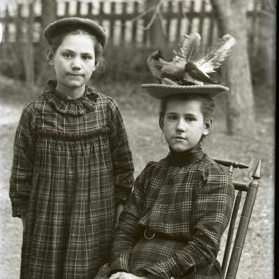 Negative, glass plate