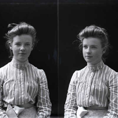 Negative, glass plate