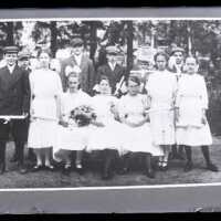 Negative, glass plate
