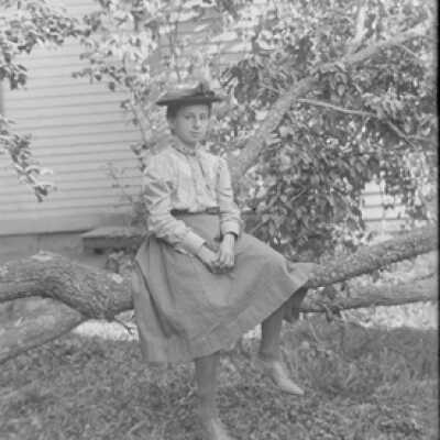 Negative, glass plate