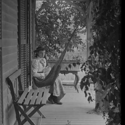 Negative, glass plate