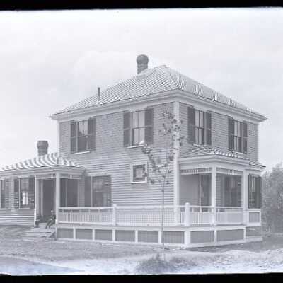 Negative, glass plate