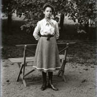 Negative, glass plate