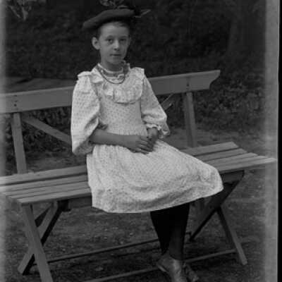 Negative, glass plate