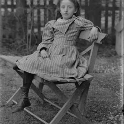 Negative, glass plate
