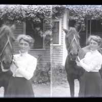 Negative, glass plate