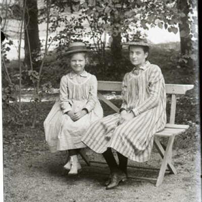 Negative, glass plate