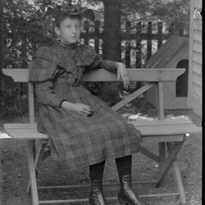 Negative, glass plate